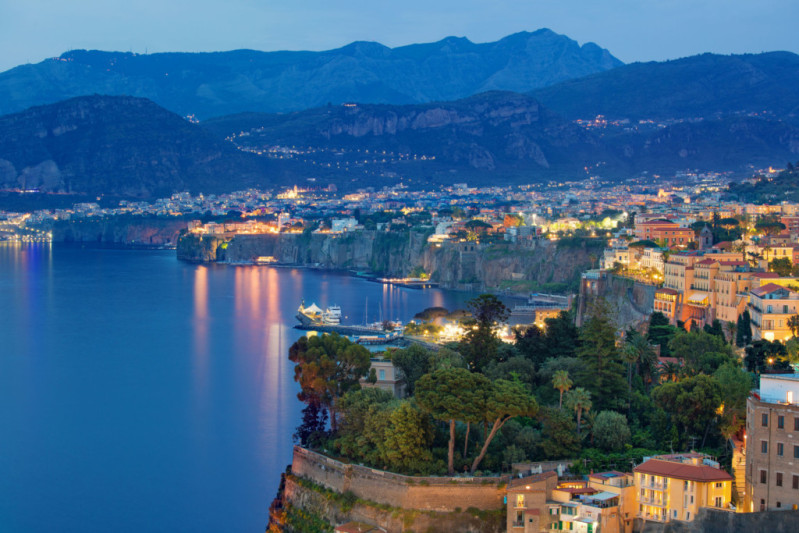 sorrento al tramonto