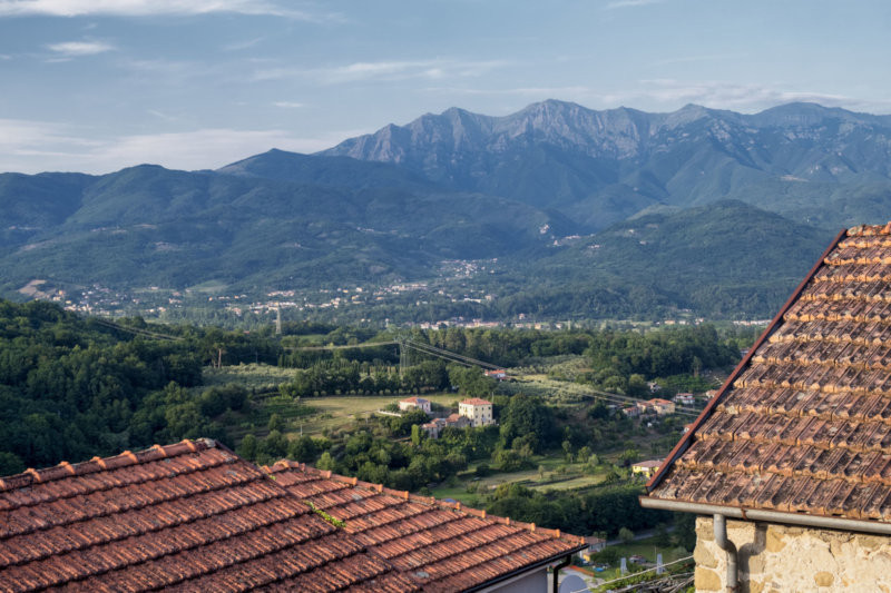 Panorama di Mulazzo in Lunigiana