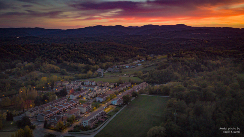 Tramonto su Montevarchi